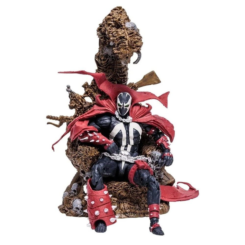 Mcfarlane Toys Spawn's Universe Deluxe Set Spawn on Throne 7-Inch Figure SEALED